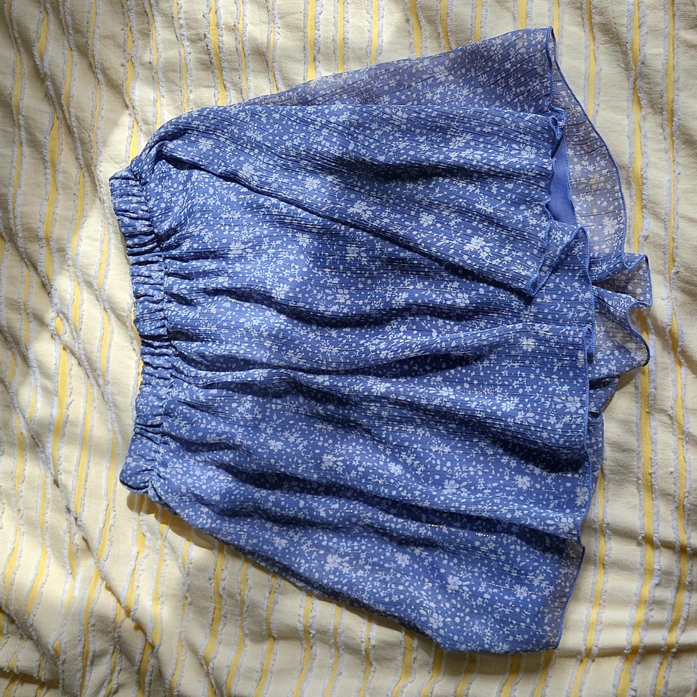 Flowery Blue Skirt